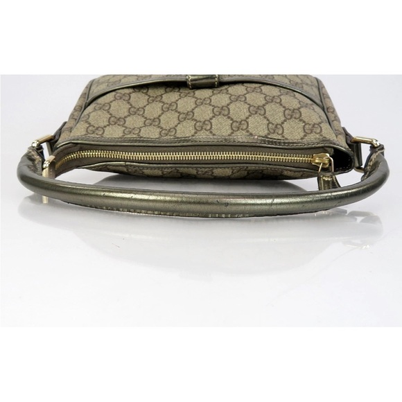 Gucci Beige and Olive Shoulder Bag - Picture 8 of 16